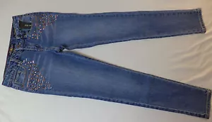 NWT Lucky Brand Girls Blue Zipper Front Skinny Jeans Size 12 K#9881 - Picture 1 of 4