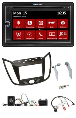 Blaupunkt 2DIN USB DAB Lenkrad Bluetooth TMC Navigation für Ford C-Max ab 11 bra - Bild 1 von 4