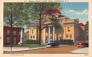 Postal NC: Manguera de la Corte del Condado de Iredell, Statesville, Carolina del Norte, lino - Imagen 1 de 2