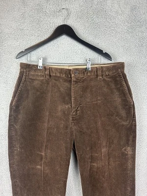 Polo Ralph Lauren Pants Mens 38x30 Brown Corduroy Chino Flat Front Straight Leg - Image 1 of 4