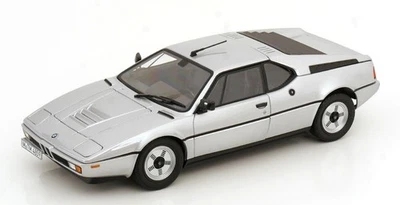 1980 BMW M1 Coupe 1/18 scale silver metallic by Norev #183226 - Image 1 of 4