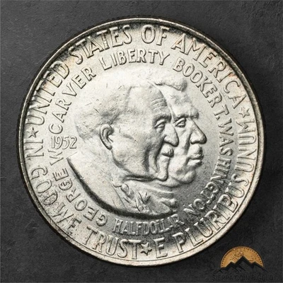 1952 Washington-Carver Commemorative Silver Half Dollar 50c - Philadelphia - Image 1 of 2