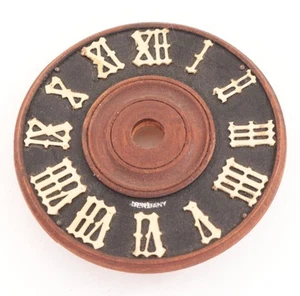 Reloj de cuco esfera alemana esfera de madera 3-1/8 por 3 pulgadas - antiguo - RC2270 - Imagen 1 de 2