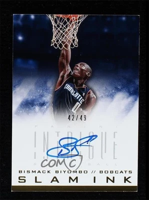2013-14 Panini Intrigue Slam Ink /49 Bismack Biyombo #42 Auto - Image 1 of 2