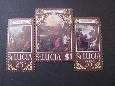 Juego de estampillas de Santa Lucía Scott # 277a sin usar... Envío internacional gratuito Foto 1 de 3