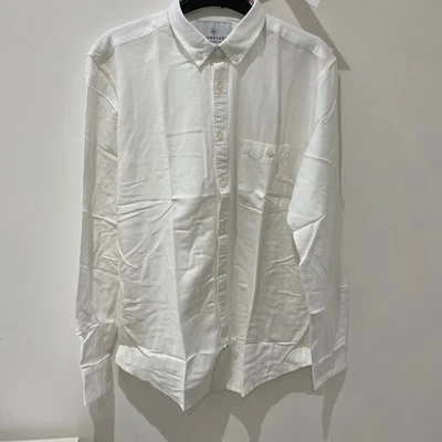 Kronstadt Johan Linen Shirt Size L White Rayon Linen Blend Quality - Image 1 of 4