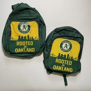 Mochilas de Atletismo Oakland de Colección MLB Promoción de Fanáticos de Béisbol SGA Enraizadas en Lote 2 - Imagen 1 de 12