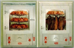 1950s Kitchen Supply Advertising Postcard BARBE-MATIC Barbecue BBQ Oven / Dallas - Picture 1 of 2
