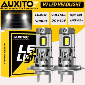 Kit Bombilla Faro LED H7 Luz Alta Baja 200W 550000LM Super Brillante 6500K Blanco - Imagen 1 de 28