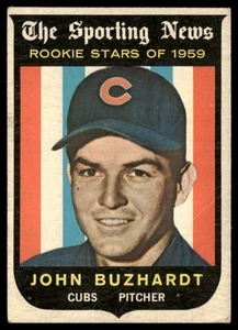 1959 Topps John Buzhardt Rookie Chicago Cubs #118 - Picture 1 of 2