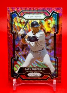 2024 Panini Prizm Baseball GARY SHEFFIELD RUBY WAVE PRIZM #205 NEW YORK - Picture 1 of 2