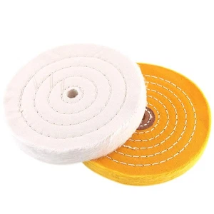 5 Inch Polishing Wheel for Bench Grinder - 2 Pcs Buffing Wheel (50 Ply), 10mm... - Picture 1 of 6