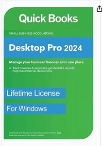 INTUIT QUICK BOOKS PRO 2024 KEY FOR WINDOWS - NO SUBSCRIPTION REQUIRED - Picture 1 of 1