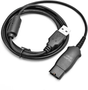 Earsing DA95 USB Adapter Cable for Plantronics HW-series QD Headsets to Computer - Picture 1 of 2