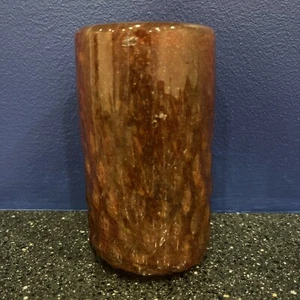 Tumbler Hand Blown Glass Amber - Picture 1 of 5
