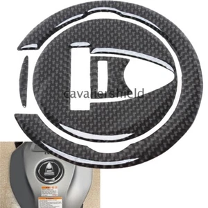 Carbon Fiber Gas Tank Fuel Cap Cover Protector Pad Sticker For Ducati Panigale - Picture 1 of 12