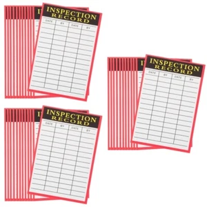3 Pieces Karteikarte Inspektionstags Der Inspektionsaufzeichnungen - Bild 1 von 12