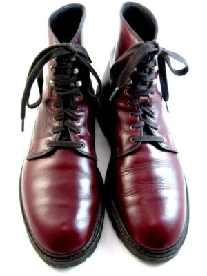 Allen Edmonds "Higgins Mill" Botas IMPERMEABLES 12 B Borgoña Suela DISCO (278N Foto 1 de 4