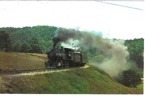Vintage North Carolina Railroad Postcard Blowing Rock Tweetsie Rounds the Bend - Picture 1 of 2