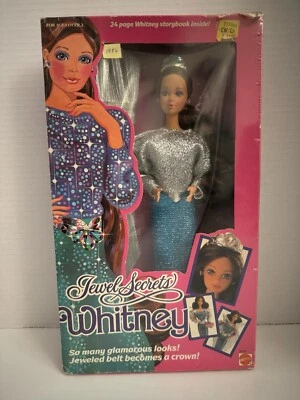DEFECTIVE Vintage 1986 Mattel Jewel Secrets Whitney Barbie Doll  3179 NR G3D - Image 1 of 4