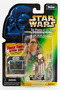 Star Wars POTF2 Action Figure: Ewoks (Wicket & Logray) 2 pack Freeze Frame - Picture 1 of 4