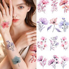 Glitter Butterfly Flower Tattoo Stickers Waterproof Temporary Party Body Stic FT