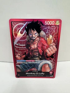 One Piece ST01-001 Monkey D. Luffy Straw Hat Crew ENG Holo Foil - Picture 1 of 2