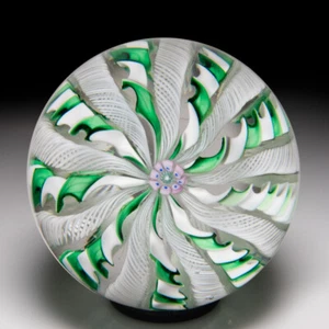 Pairpoint two-colored crown glass paperweight - Picture 1 of 1