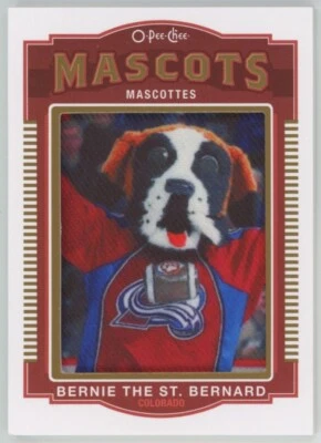 2015-16 O-PEE-CHEE Bernie the St Bernard MASCOTS PATCH P-92 Ultra Rare! - Image 1 of 2