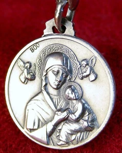 Bishop Vatican Pilgrimage Pope Paul VI O. L. of Perpetual Help 800 Silver Medal - Picture 1 of 7