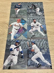1999 Metal Universe ungeschnittenes Musterblatt A-Rod Derek Jeter Sosa Piazza - Bild 1 von 4