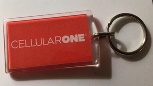 Vintage Cellular One Red Key Chain Advertising Promo Item Logo - Picture 1 of 2