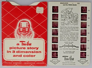 Tru-Vue  - Goldilocks and the Three Bears -  F-5  TV9 - Picture 1 of 3