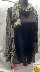 Kavita bemalter 100 % Seide transparenter Kimono Schal langes Haargummi Neu mit Etikett - Bild 1 von 8