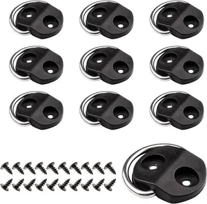 10 Pcs D-Ring Tie Downs Anchor Stainless Steel D-Rings Trailer Cargo Tie down Ho - Picture 1 of 9