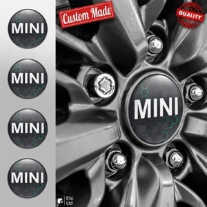 MINI Cooper Felgendeckel Aufkleber 4er-Set Silikon Felgenemblem Nabenkappen - Bild 1 von 13