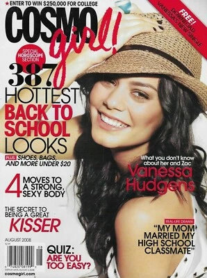 Cosmo Girl Magazine Vanessa Hudgens Back To School Fashion Workout Haircare 2008 Foto 1 de 4