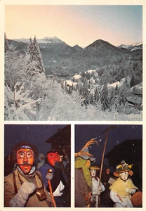 AL17-20C) CARTOLINA SAURIS CARNIA LAGO CARNEVALE TIPICO SAURANO VIAGGIATA UDINE - Bild 1 von 2