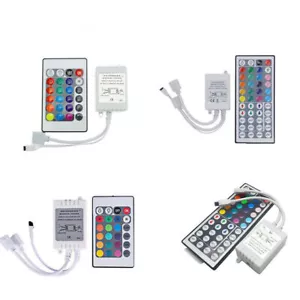 24-44 Key IR Remote Controller Box AC / DC 12V For LED RGB 3528 5050 Light Strip - Picture 1 of 14