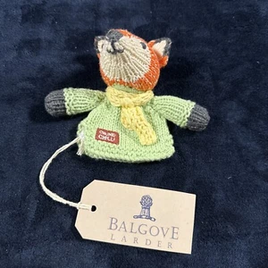 Chunki Chilli Fox Organic Cotton Hand Knitted Puppet Soft Toy New - Picture 1 of 4