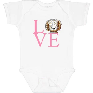 Inktastic KiniArt Doodle Love Baby Bodysuit - KiniArt Labradoodle Goldendoodle - Picture 1 of 15