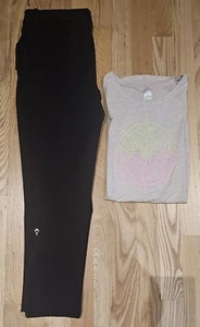 IVIVVA by LULULEMON Girls' 2-Piece Set - Cropped Pants & T-Shirt Top - Picture 1 of 15