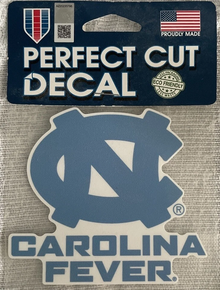 University Of North Carolina Tar Heels 4" x 4" Full Color Logo Cut Decal NEW!! - Image 1 of 1