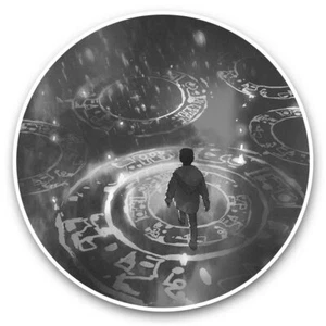 2 x Vinyl Stickers 7.5cm (bw) - Magical Red Puzzle Fantasy Gamer #36025 - Photo 1/9
