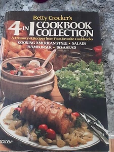 Betty Crocker's 4 In 1 Cookbook Collection 1980 Illustrated Hardcover Vintage - Picture 1 of 5