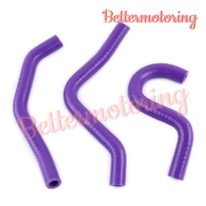 Silicone Radiator Hose For Honda CR80R 98-2002 / CR85R Expert 03-07 Purple Pipe - Foto 1 di 10