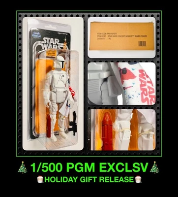 PROTOTIPO GIGANTE SUAVE BLANCO STAR WARS JUMBO 1/500 de colección Kenner BOBA FETT 12" SIN USAR, EN CAJA Foto 1 de 4