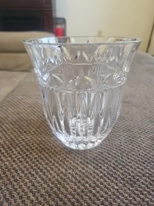Block Kristall Tulpe Garten Schale Vase 7" Höhe x 6" Breite elegant Blei modern Vintage - Bild 1 von 9
