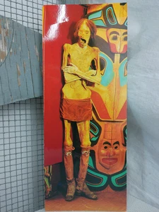 Vtg Real Scary Mummy Burial Shoes Stockings Totem Pole Photo Picture Postcard - Picture 1 of 10