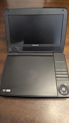 Philips PD9000/37 9" LCD Portable DVD Player.  Includes 40 Children's DVDs. - Image 1 of 4